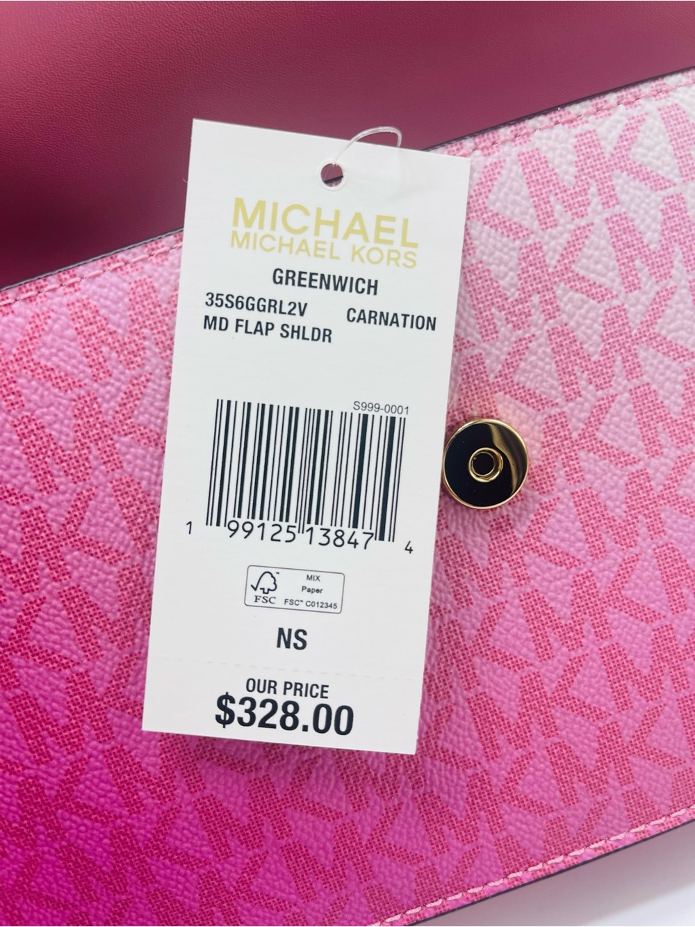 MICHAEL KORS Greenwich Md Ombré Signatur Logo Convertible Shoulder
Carnation
NWT - Picture 11 of 16
